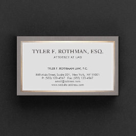 Klassischer traditioneller Rechtsanwalt Visitenkarte