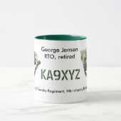 Klassischer tragbarer Transceiver AN/VRC-77 Tasse (Zentrum)