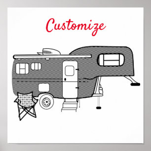 Klassischer Trailer Caravan Thunder_Cove Poster