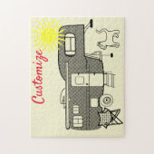 Klassischer Trailer Caravan Thunder_Cove Puzzle (Vertikal)