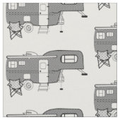 Klassischer Trailer Caravan Thunder_Cove Stoff (Nahaufnahme)