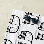 Klassischer Trailer Caravan Thunder_Cove Strandtuch (Beispiel)