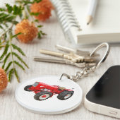 Klassischer Traktor Güldner Schlüsselanhänger (Vorderseite rechts)