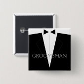 Klassischer Trauzeuge-Flair Button (Vorne & Hinten)