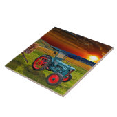 Klassischer Trecker Hanomag R22 Fliese (Seite)