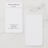 Klassischer Trend schlicht schlicht minimalistisch Visitenkarte (Vorne/Hinten)