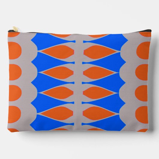 Klassischer, trendiger Schminkbeutel in Multicolor Zubehörtasche (Vorderseite)