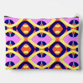 Klassischer, trendiger Schminkbeutel in Multicolor Zubehörtasche (Rückseite)