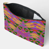 Klassischer, trendiger Schminkbeutel in Multicolor Zubehörtasche (Offen)