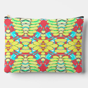 Klassischer, trendiger Schminkbeutel in Multicolor Zubehörtasche