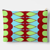 Klassischer, trendiger Schminkbeutel in Multicolor Zubehörtasche (Rückseite)