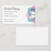Klassischer Trendy lizenzierter Massagetherapeut Visitenkarte (Vorne/Hinten)