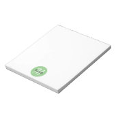 Klassischer Trendy mit einfacher Monogram-Klassik  Notizblock (Rotiert)