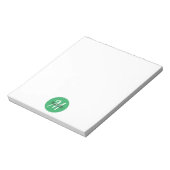 Klassischer Trendy Notepad mit einfacher Monogram- Notizblock (Rotiert)