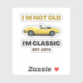 Klassischer Triumph Spitfire I am Classic Tshirt Aufkleber (Blatt)