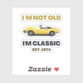 Klassischer Triumph Spitfire I am Classic Tshirt Aufkleber