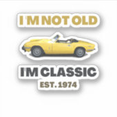 Klassischer Triumph Spitfire I am Classic Tshirt Aufkleber (Vorderseite)