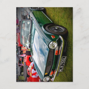 Klassischer Triumph TR6 Sportwagen Postkarte