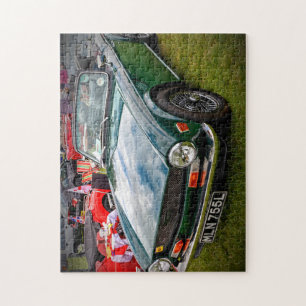 Klassischer Triumph TR6 Sportwagen Puzzle