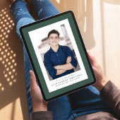 Klassischer Tweed-Rahmen, schlichtes grünes Foto A Ankündigung