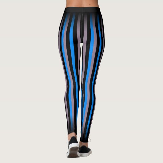Klassischer und klassischer blauer schwarzer, grau leggings (Rückseite)