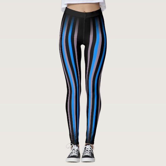 Klassischer und klassischer blauer schwarzer, grau leggings (Vorderseite)