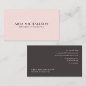 Klassischer und minimaler Weichspüler Visitenkarte (Vorne/Hinten)