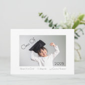 Klassischer und moderner Kindergarten-Abschluss Ankündigung (Stehend Vorderseite)