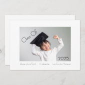 Klassischer und moderner Kindergarten-Abschluss Ankündigung (Vorne/Hinten)