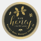 Klassischer und traditioneller Queenline Honey 2 l Runder Aufkleber (Vorderseite)