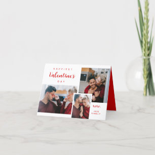 Klassischer Valentinsgruß mit Foto Feiertagskarte