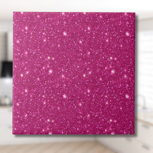 Klassischer Valentinstag-Trend in Rosa Glitter-Opt Fliese