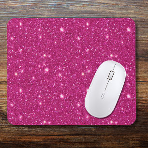 Klassischer Valentinstag-Trend in Rosa Glitter-Opt Mousepad
