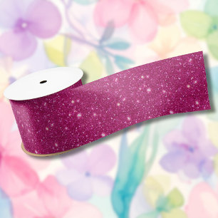 Klassischer Valentinstag-Trend in Rosa mit Glitter Satinband