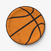 Klassischer Varsity-Basketball-Spieltag-Stil Pappteller (Vorderseite)