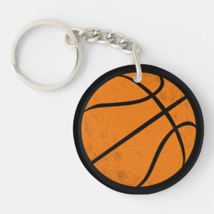 Klassischer Varsity-Basketball-Spieltag-Stil Schlüsselanhänger