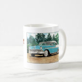 "Klassischer Vater" 56 Chevy Kaffeetasse (VorderseiteRechts)