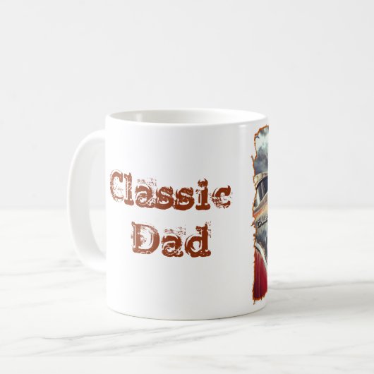 Klassischer Vater Kaffeetasse (Vorderseite Links)