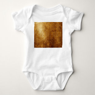 Klassischer verzierter Metallteller aus Gold Baby Strampler