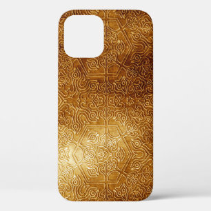 Klassischer verzierter Metallteller aus Gold Case-Mate iPhone Hülle