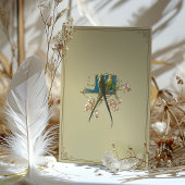 Klassischer Verzierter Papagei-Einladung Einladung