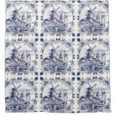 Klassischer Vintag Chic holländischer Windmill Del Duschvorhang (Vorderseite)