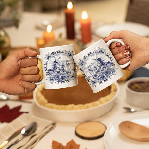 Klassischer Vintag Chic holländischer Windmill Del Kaffeetasse
