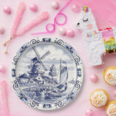 Klassischer Vintag Chic holländischer Windmill Del Pappteller (Party)