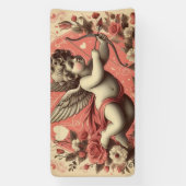 Klassischer/Vintag/Retro-Kupid Valentinstag Banner (Vertikal)