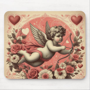 Klassischer/Vintag/Retro-Kupid Valentinstag Mousepad