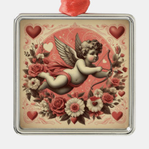 Klassischer/Vintag/Retro-Kupid Valentinstag Ornament Aus Metall