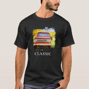 *~* Klassischer Vintage Antik Rostiger Roter LKW T-Shirt