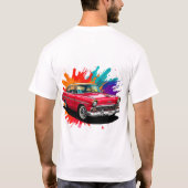 Klassischer Vintage Car T-Shirt (Rückseite)