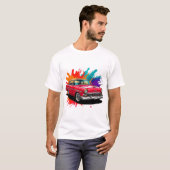 Klassischer Vintage Car T-Shirt (Vorne ganz)